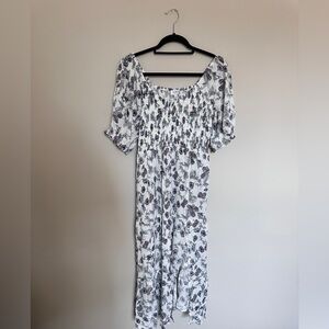True Craft Floral Sundress with Puff Sleeves